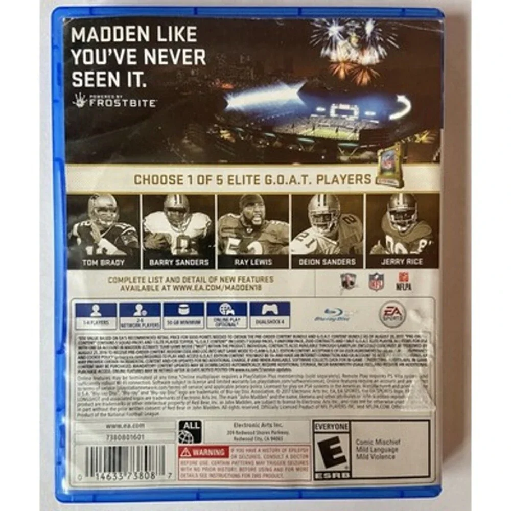 Madden NFL 18: G.O.A.T. Edition (Sony PlayStation 4, 2017) - PS4